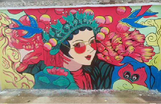  兴文墙体彩绘-网红墙