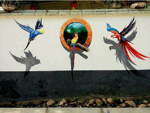  兴文视觉错位-3D墙绘设计