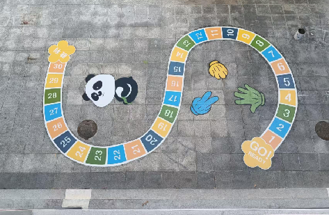  兴文地面游戏彩绘