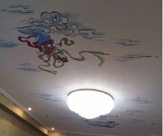  兴文如何快速绘制天花板上的手绘墙？