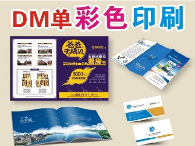  兴文单页印刷，色彩搭配简单。