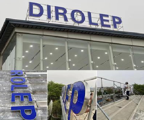 兴文楼顶发光字安装的注意事项。